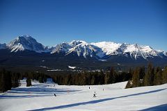 07B Lake Louise Ski With Mount Temple, Hungabee, Sheol, Haddo Peak and Mount Aberdeen, Mount Lefroy, Fairview Mountain, Mount Victoria above Lake Louise, Mount Whyte, St Piran and Niblock